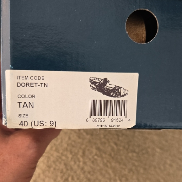 Spring Step Tan Leather Women's Sandals - Picture 6 of 6